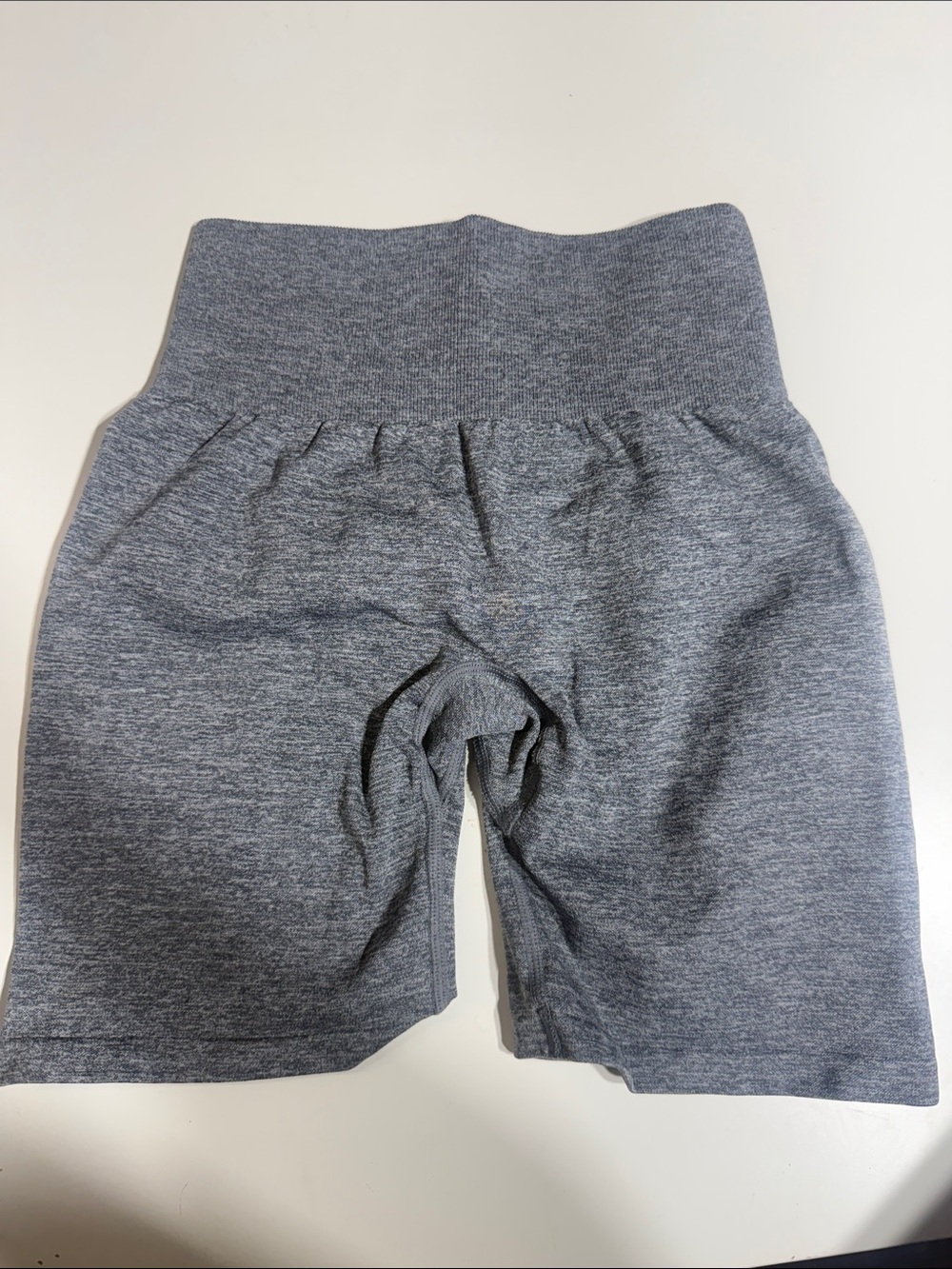 NVGTN Heather Gray High-Waist Bike Shorts